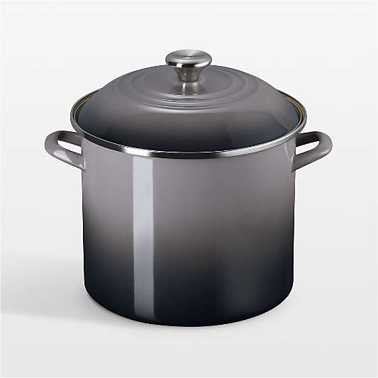 Le Creuset ® 12-Qt. Oyster Enameled Steel Stockpot with Stainless Steel Knob