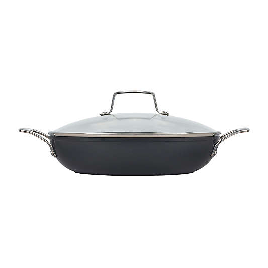 Le Creuset ® Essential Ceramic Nonstick 11" Shallow Braiser with Glass Lid