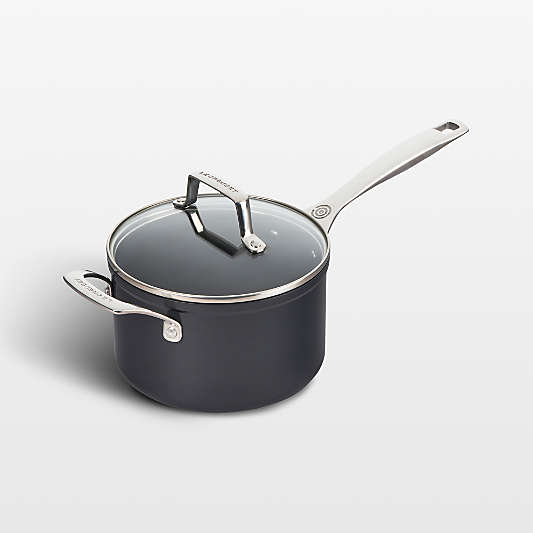 Le Creuset ® Essential Ceramic Non-Stick  3-Qt. Saucepan with Glass Lid