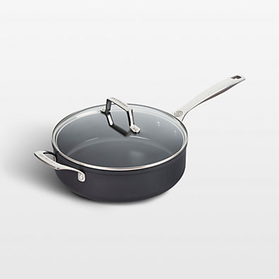 View Le Creuset ® Essential Ceramic Non-Stick 4.25-Qt. Saute Pan with Glass Lid details