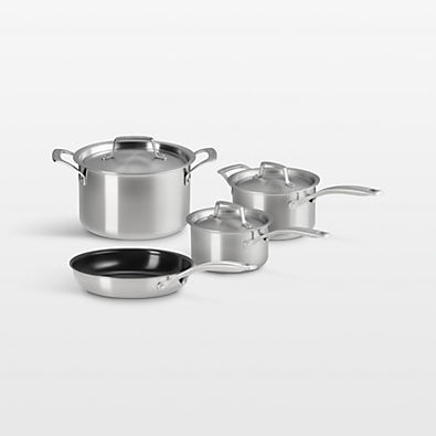 View Le Creuset ® Essential Stainless Steel 7-Piece Cookware Set details