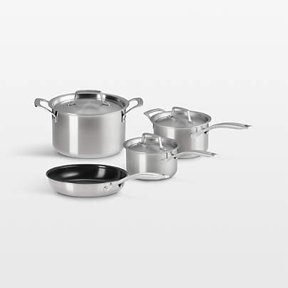Le Creuset ® Essential Stainless Steel 7-Piece Cookware Set