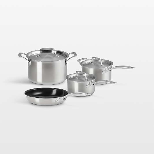 Le Creuset ® Essential Stainless Steel 7-Piece Cookware Set