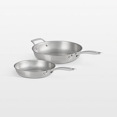 View Le Creuset ® Essential 9.5" and 11" Stainless Steel 2-Piece Fry Pan Set details