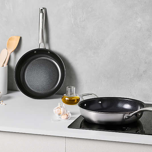 Le Creuset ® Essential 9.5" and 11" Stainless Steel Ceramic Non-Stick Fry Pan Set