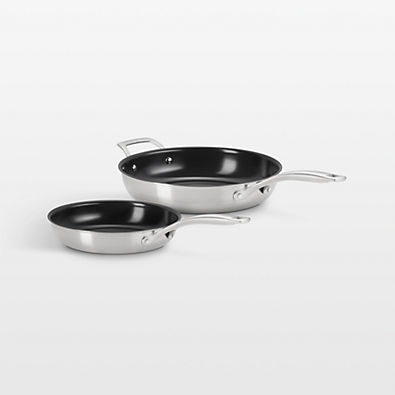 View Le Creuset ® Essential 9.5" and 11" Stainless Steel Ceramic Nonstick Fry Pan Set details