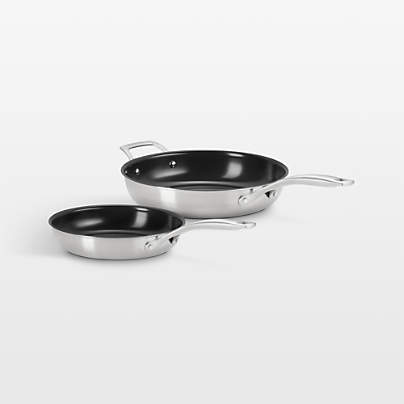 Le Creuset ® Essential 9.5" and 11" Stainless Steel Ceramic Non-Stick Fry Pan Set