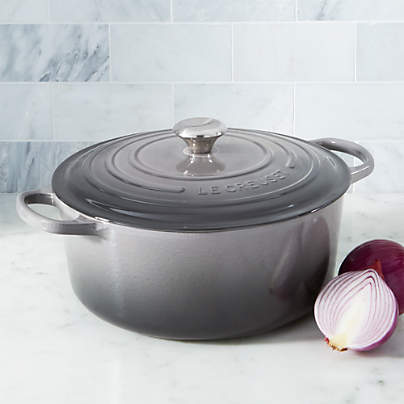 Le Creuset ® Signature 9-Qt. Oyster Enameled Cast Iron Round Dutch Oven