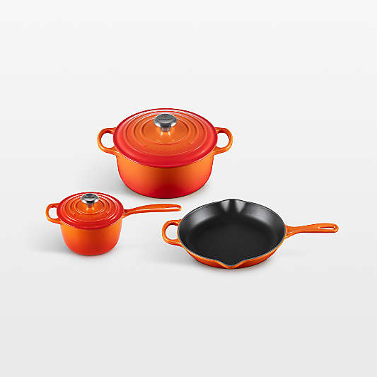 Le Creuset ® Signature Flame Enameled Cast Iron 5-Piece Cookware Set