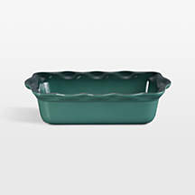 Le Creuset Heritage Artichaut Fluted Ceramic Loaf Pan | Crate & Barrel