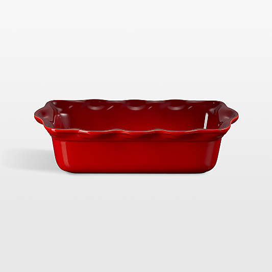 Le Creuset ® Heritage Cerise Fluted Ceramic Loaf Pan
