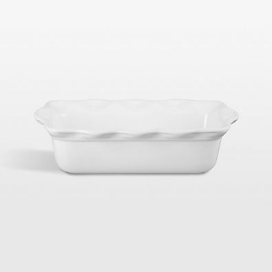 View Le Creuset ® Heritage White Fluted Ceramic Loaf Pan details