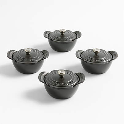 Le Creuset ® Gourmand .33-Qt. Individual Serving Cocottes with Lids, Set of 4