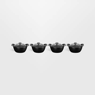 Le Creuset ® Gourmand .33-Qt. Individual Serving Cocottes with Lids, Set of 4