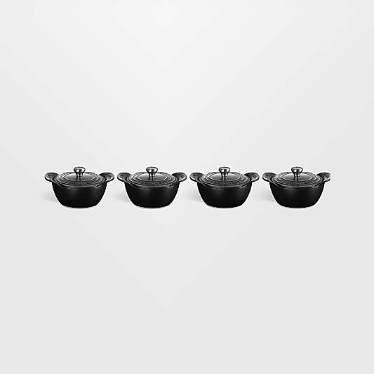 Le Creuset ® Gourmand .33-Qt. Individual Serving Cocottes with Lids, Set of 4