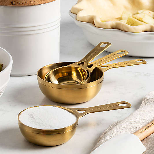 Le Creuset ® 4-Piece Gold Measuring Cup Set