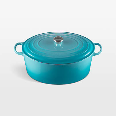 Le Creuset ® Signature 15.5-Qt. Caribbean Enameled Cast Iron Goose Pot Dutch Oven