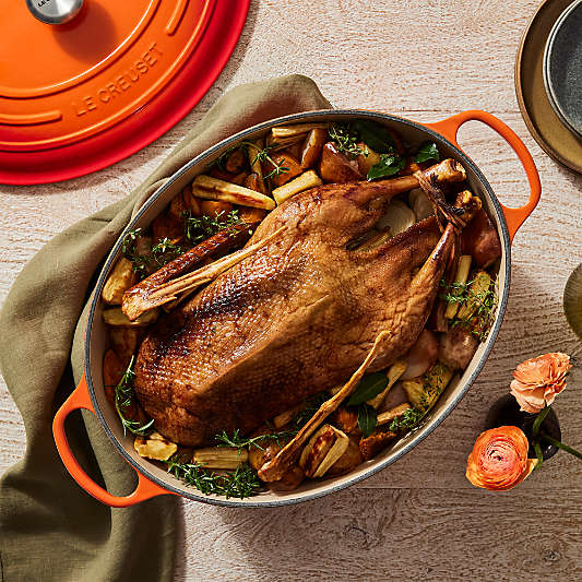 Le Creuset ® Signature 15.5-Qt. Flame Enameled Cast Iron Goose Pot Dutch Oven