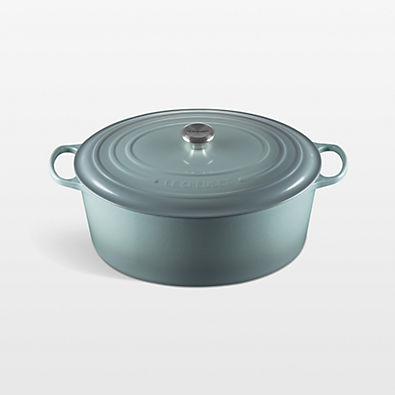 View Le Creuset ® Signature 15.5-Qt. Sea Salt Goose Pot Dutch Oven details