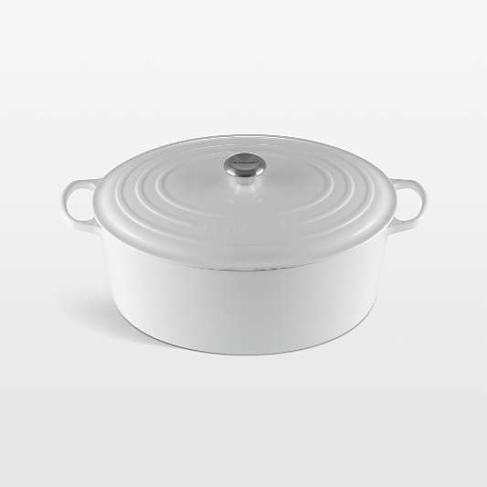 Le Creuset ® Signature 15.5-Qt. White Enameled Cast Iron Goose Pot Dutch Oven