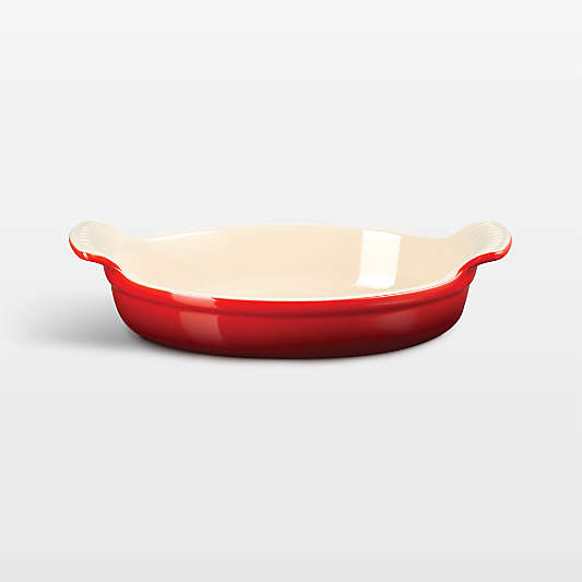 Le Creuset ® Heritage 1.6-L. Cerise Oval Au Gratin Baking Dish