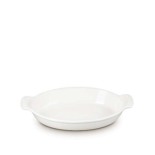 Le Creuset 1.6L Hertiage Oval Au Gratin in Meringue