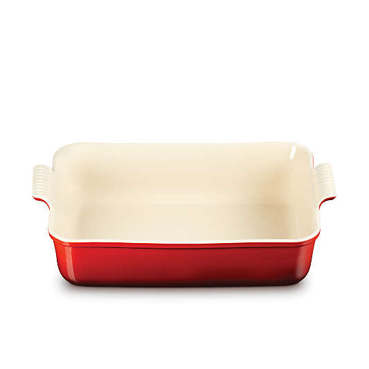 Le Creuset ® Heritage 6.3L Cerise Deep Rectangular Lasagna Dish