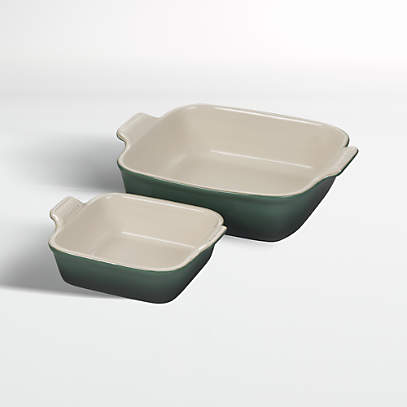 Large Ceramic Square Baking Dish, Pottery Rectangular Baking and