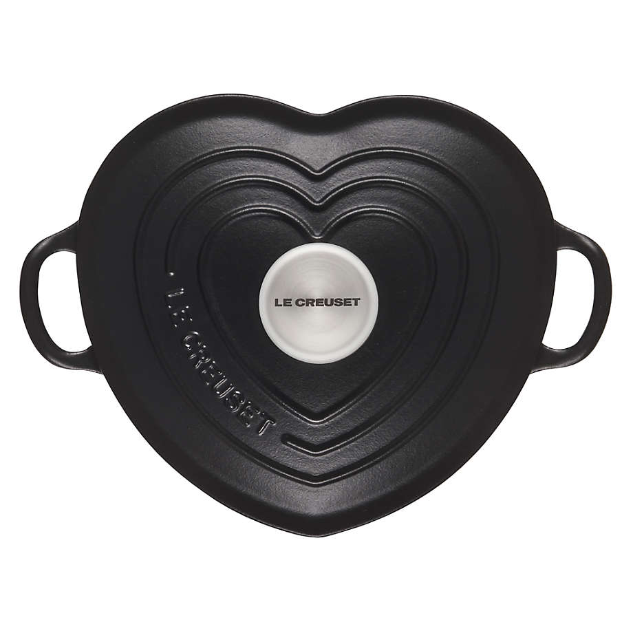 Le Creuset 2.25-Qt. Licorice Black Enameled Cast Iron Heart Dutch Oven