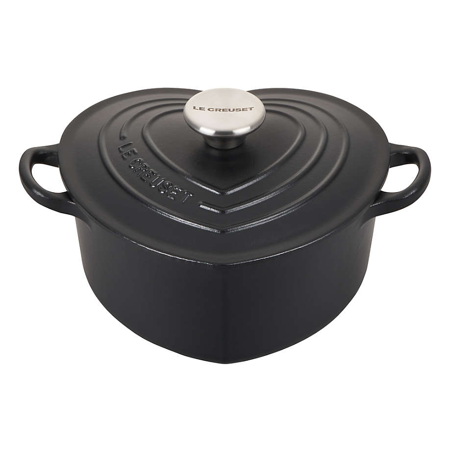 Le Creuset Signature Cast Iron Heart Shaped Dutch Oven Defect See Pictures
