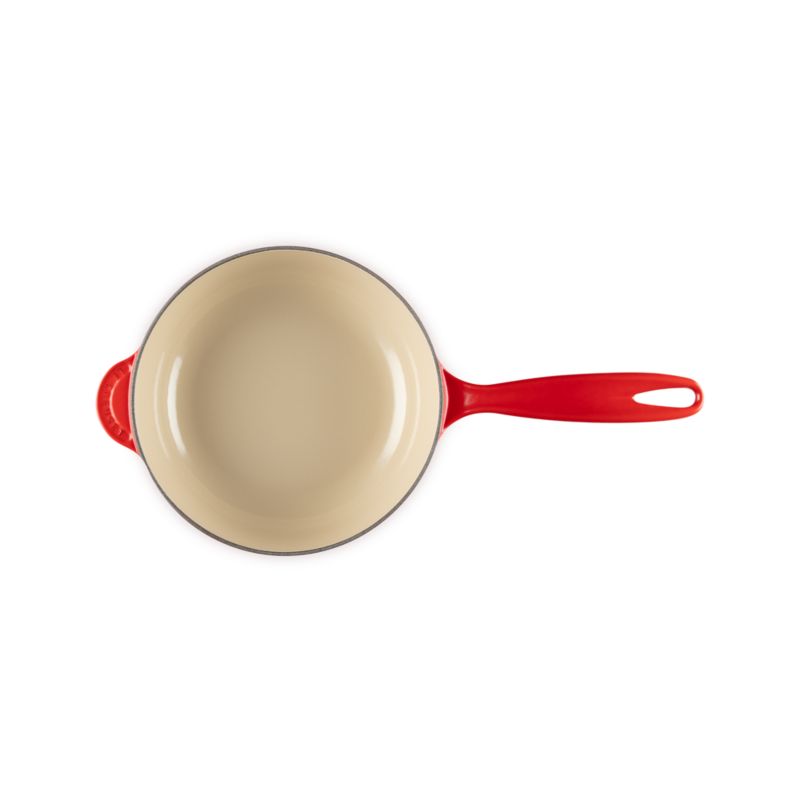 Le Creuset ® Traditional Holly Cerise 2.25-Qt. Round Saucier with Gold Knob - image 1 of 6