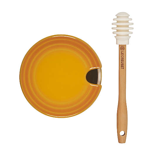 Le Creuset ® Signature Nectar Stoneware Honey Pot with Dipper