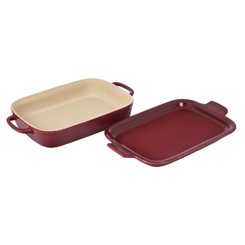 Le Creuset ® Heritage Rectangular Rhone Ceramic Baking Dish with Lid - image 4 of 7