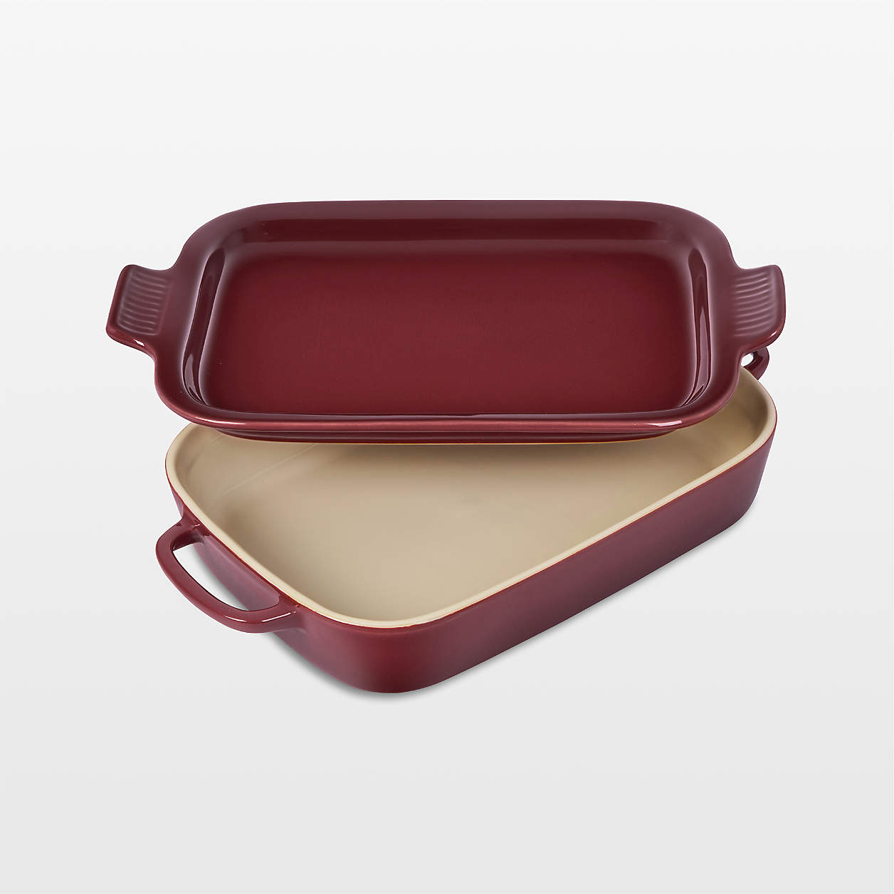 Le Creuset Heritage Rectangular Rhone Ceramic Baking Dish with Lid