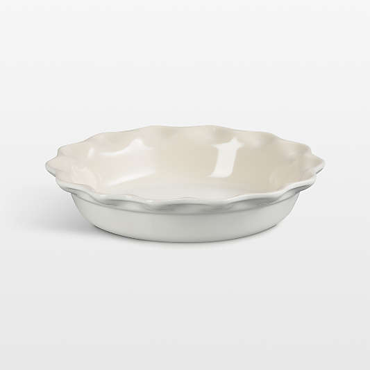 Le Creuset ® Heritage 23cm Meringue Stoneware Pie Dish with Fluted Rim