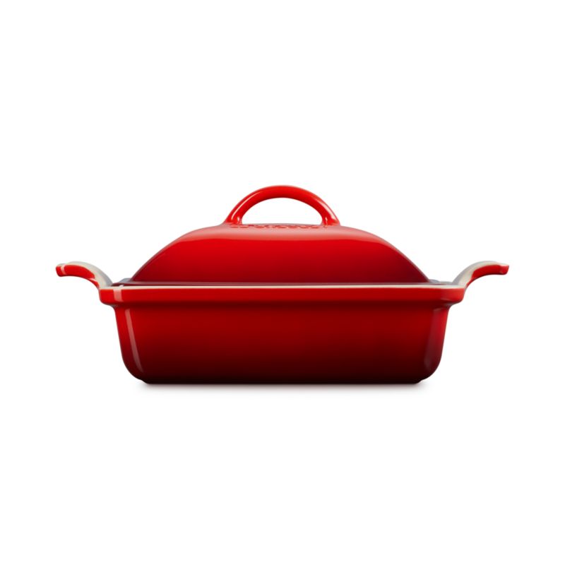 Le Creuset Heritage 2-Qt. Square Covered Casserole in Cerise - image 1 of 5