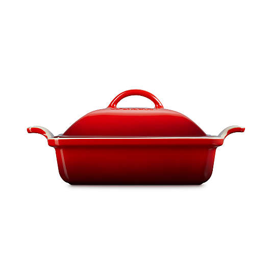 Le Creuset Heritage 2-Qt. Square Covered Casserole in Cerise