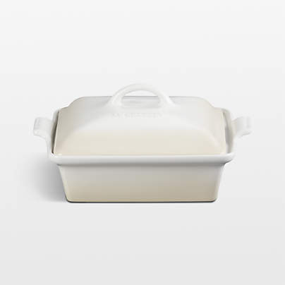 Le Creuset Heritage 2-Qt. Square Covered Casserole in Meringue