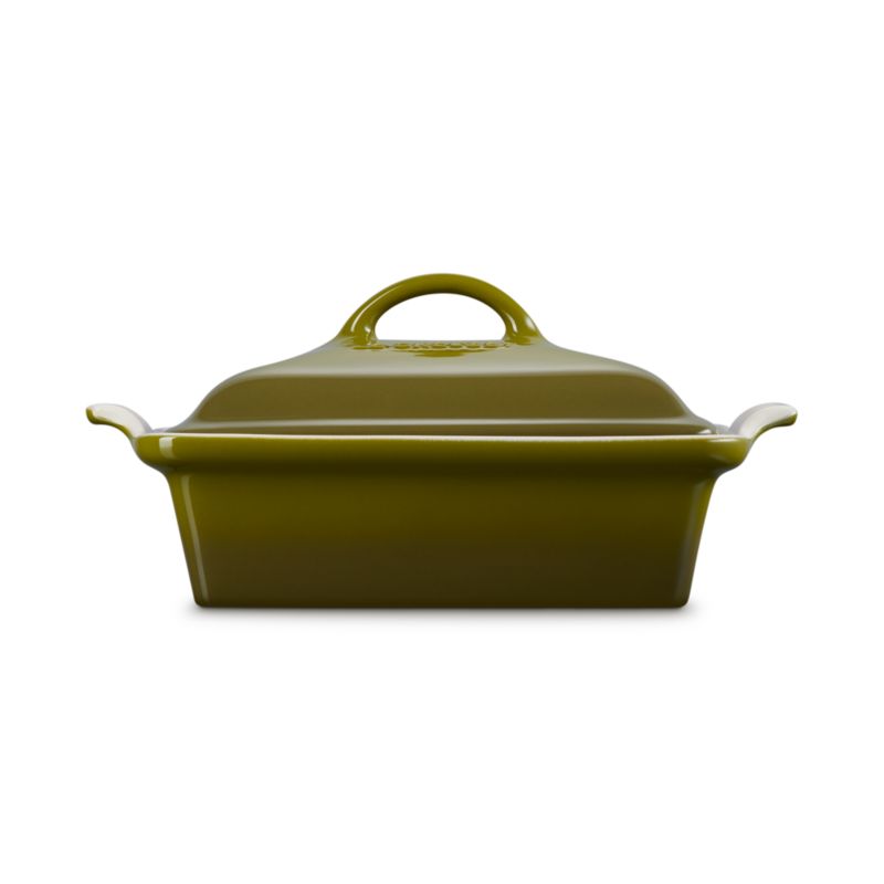 Le Creuset Heritage 2-Qt. Square Covered Casserole in Olive - image 3 of 5