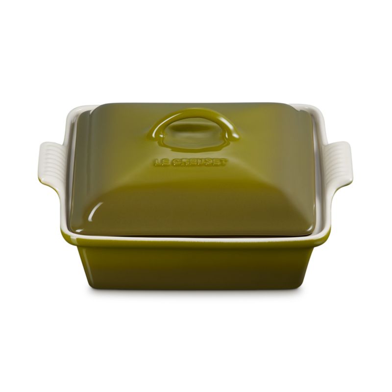 Le Creuset Heritage 2-Qt. Square Covered Casserole in Olive - image 1 of 5