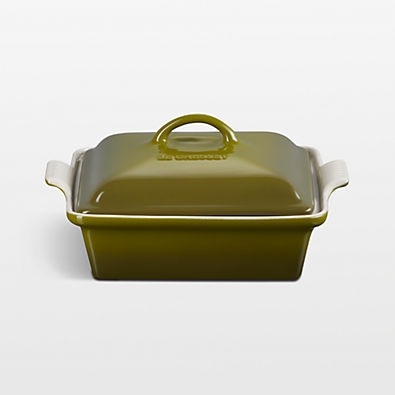 View Le Creuset ® Heritage 2-Qt. Olive Square Covered Casserole details