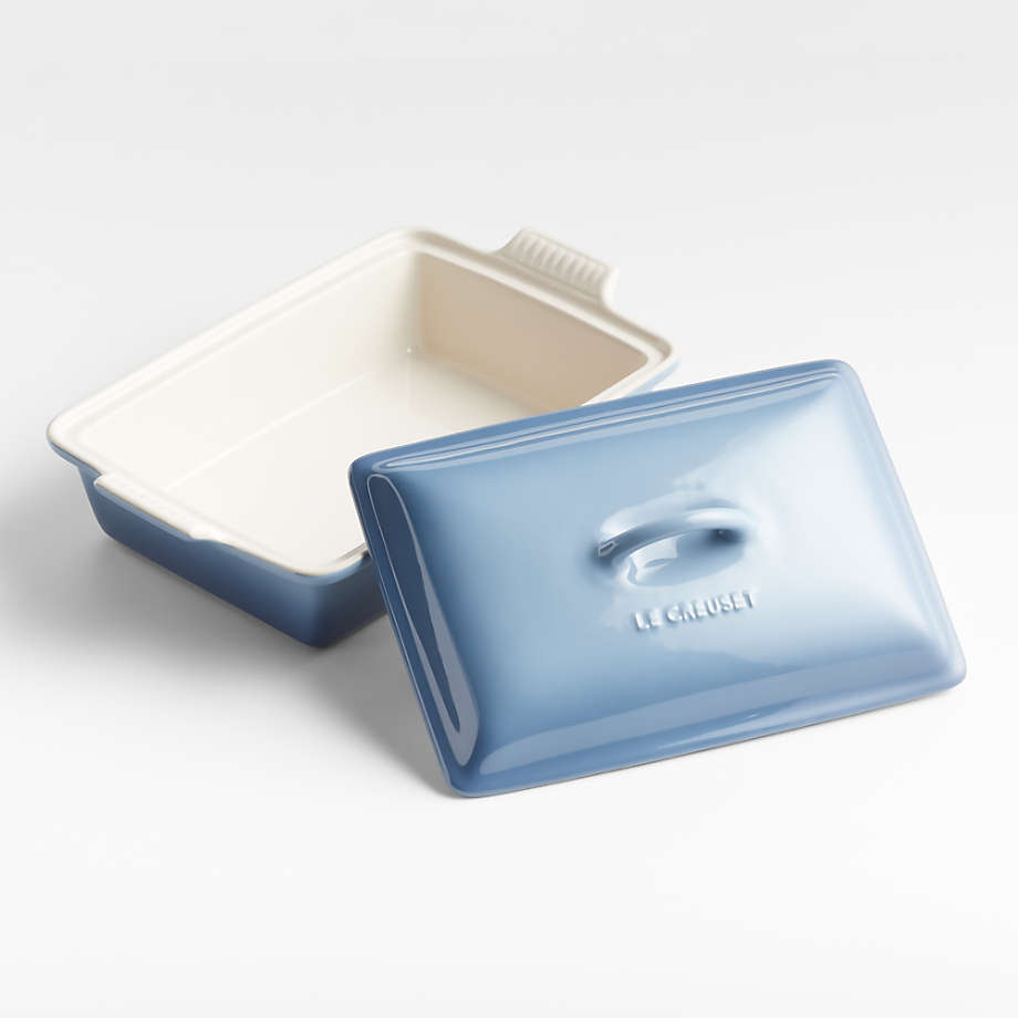 Le Creuset Stoneware Heritage Rectangular Dish, Blue