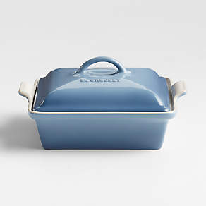 Le Creuset Heritage Covered Rectangular 4-Qt. Chambray Blue