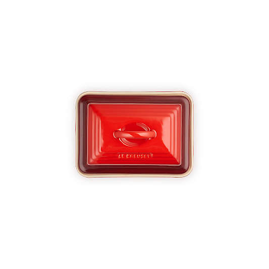 Le Creuset ® Cerise Heritage European Ceramic Butter Dish