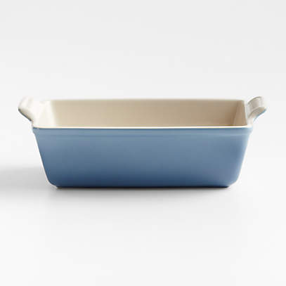 mikrocomputer Egypten Frontier Le Creuset Heritage Chambray Blue Ceramic Stoneware Loaf Pan + Reviews |  Crate & Barrel