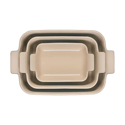 Le Creuset ® Heritage Chambray Stoneware 3-Piece Rectangular Baking Dishes Set