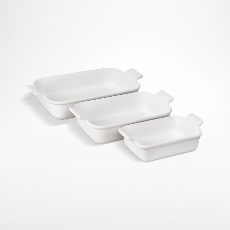 Le Creuset oven dishes 79161007160080 set of 3, rectangular