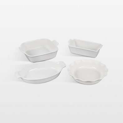 View Le Creuset ® 4-Piece Heritage White Bakeware Set details