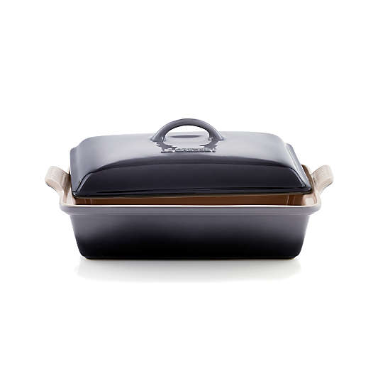 Le Creuset ® Heritage 4-Qt. Oyster Rectangular Casserole Dish with Lid