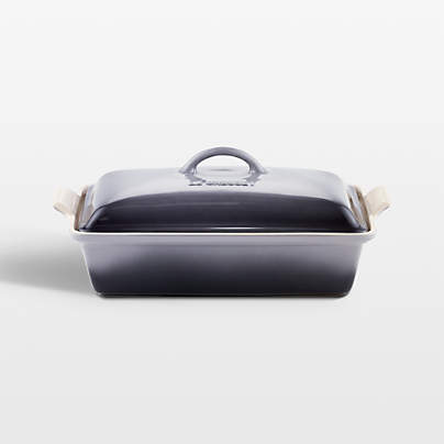 Le Creuset ® Heritage 4-Qt. Oyster Rectangular Casserole Dish with Lid